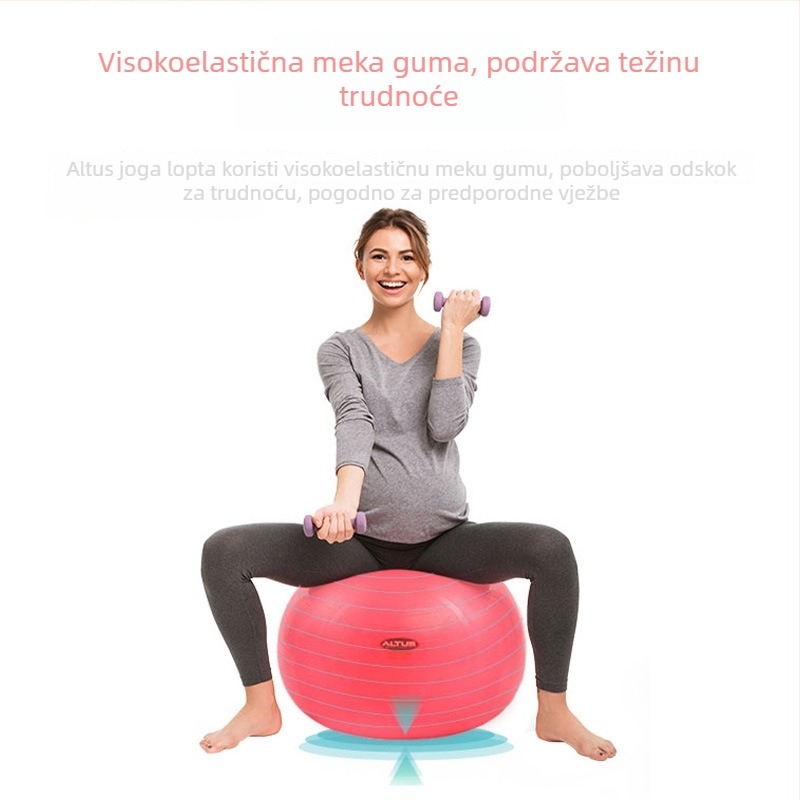 Joga lopta za djecu i trudnice – Fengda TPE fitness lopta za pripremu poroda, mršavljenje i oblikovanje tijela, debele stijene, otporna na eksplozije