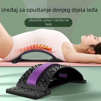 Lumbalni reljef s trakcionom za lumbalnu kralježnicu, jastuk za bol u leđima i rastezanje kičme, dodaci za jogu; marka Move and enjoy health; pogodno za masažu i fitness