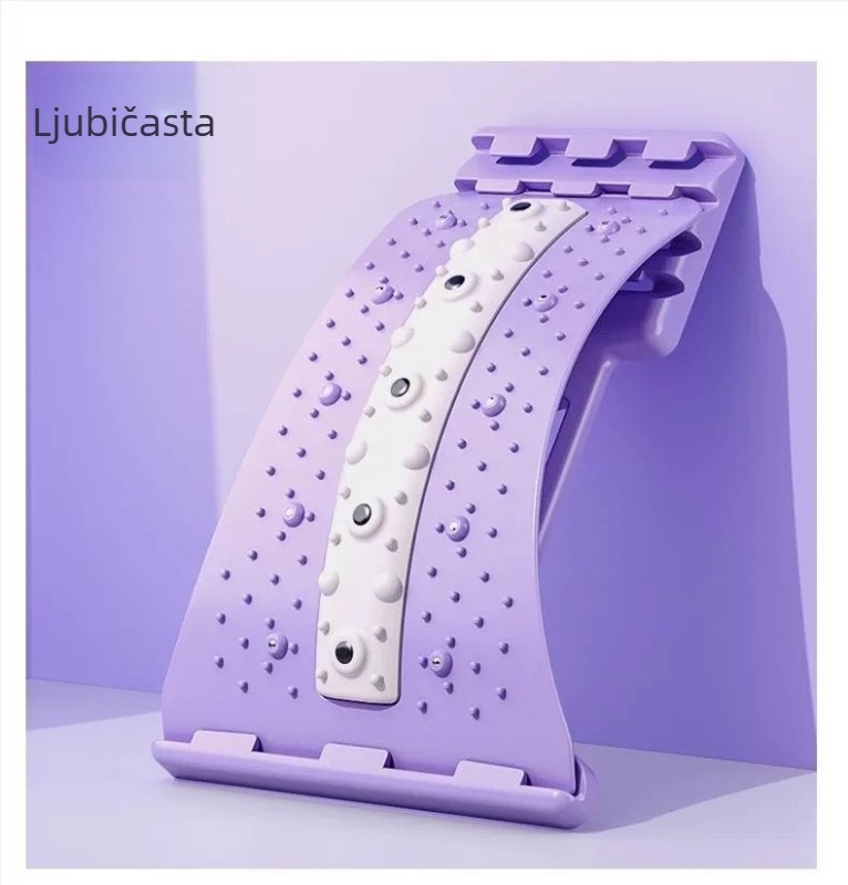 Lumbalni reljef s trakcionom za lumbalnu kralježnicu, jastuk za bol u leđima i rastezanje kičme, dodaci za jogu; marka Move and enjoy health; pogodno za masažu i fitness