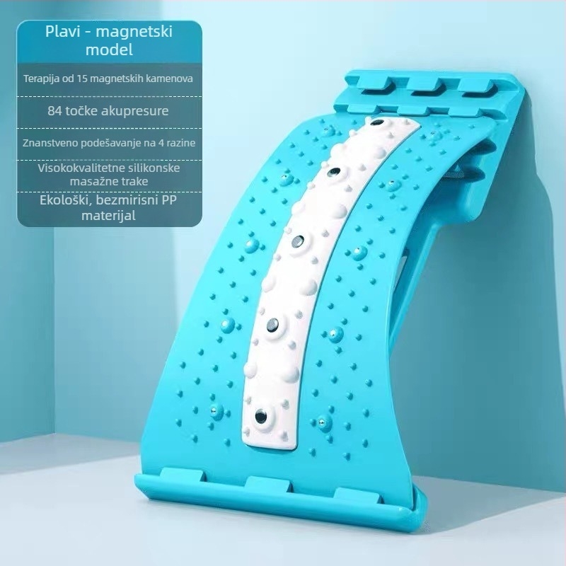 Lumbalni reljef s trakcionom za lumbalnu kralježnicu, jastuk za bol u leđima i rastezanje kičme, dodaci za jogu; marka Move and enjoy health; pogodno za masažu i fitness