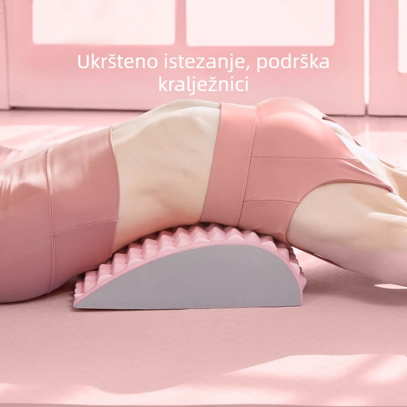 Uredaj za ublažavanje bolova donjeg dijela leđa: istezanje struka, masaža i opuštanje, korekcija kralježnice za jogu, vježbe otvaranja leđa, pomoćni jastuk za struk (Težina: 650 g / 1240 g)