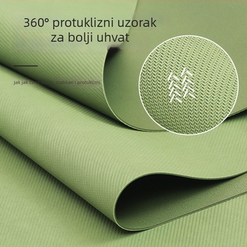 Joga mat Three Brahma; PU materijal, debljina 1,5 mm, težina 1500 g, protuklizna površina, geometrijski uzorak