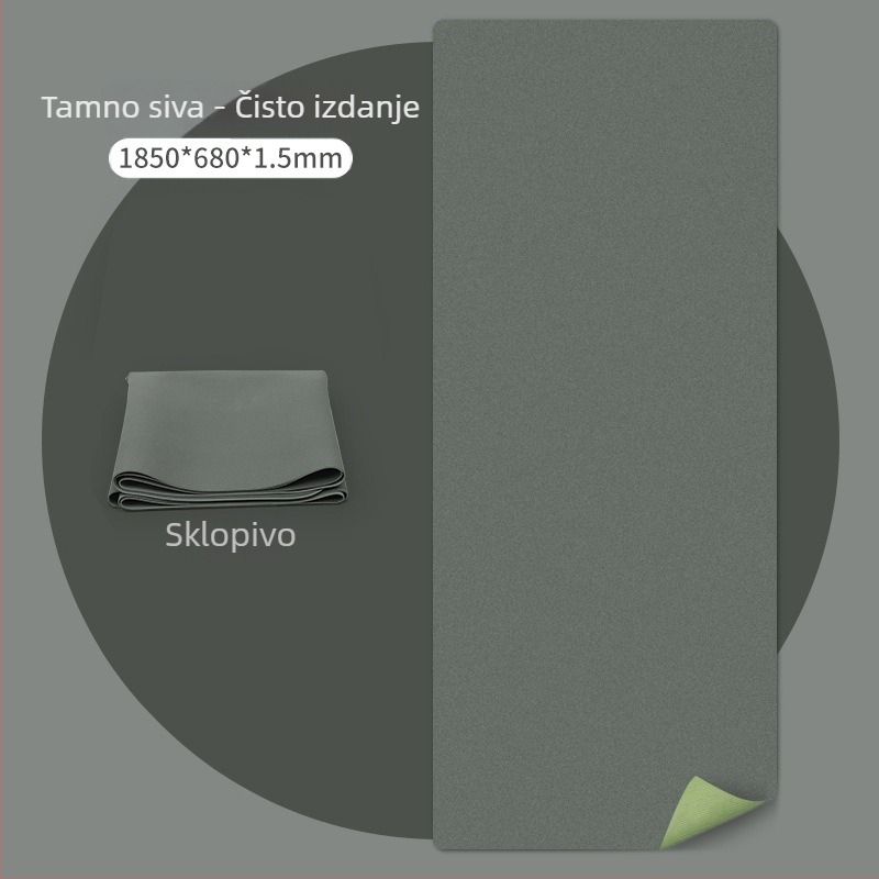 Joga mat Three Brahma; PU materijal, debljina 1,5 mm, težina 1500 g, protuklizna površina, geometrijski uzorak