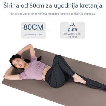 Joga prostirka PU i prirodna guma, 5 mm, 2900 g, geometrijski uzorak, podrijetlo Fuzhou, Fujian