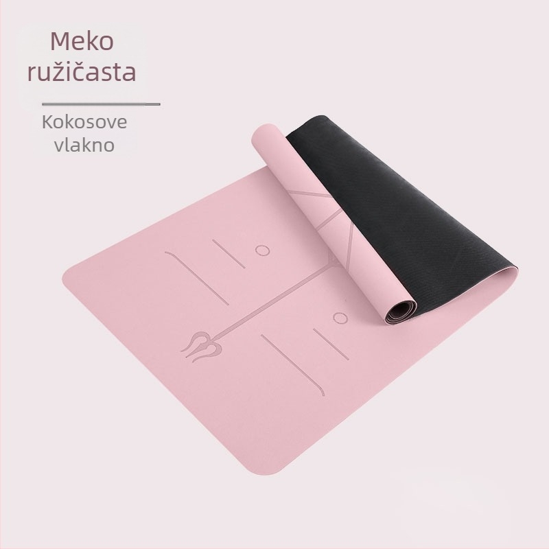 Joga prostirka PU i prirodna guma, 5 mm, 2900 g, geometrijski uzorak, podrijetlo Fuzhou, Fujian