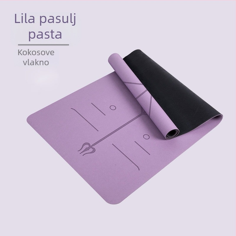 Joga prostirka PU i prirodna guma, 5 mm, 2900 g, geometrijski uzorak, podrijetlo Fuzhou, Fujian