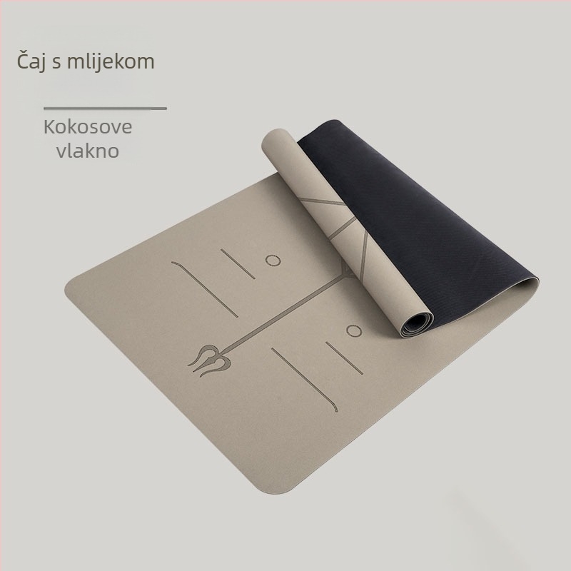 Joga prostirka PU i prirodna guma, 5 mm, 2900 g, geometrijski uzorak, podrijetlo Fuzhou, Fujian