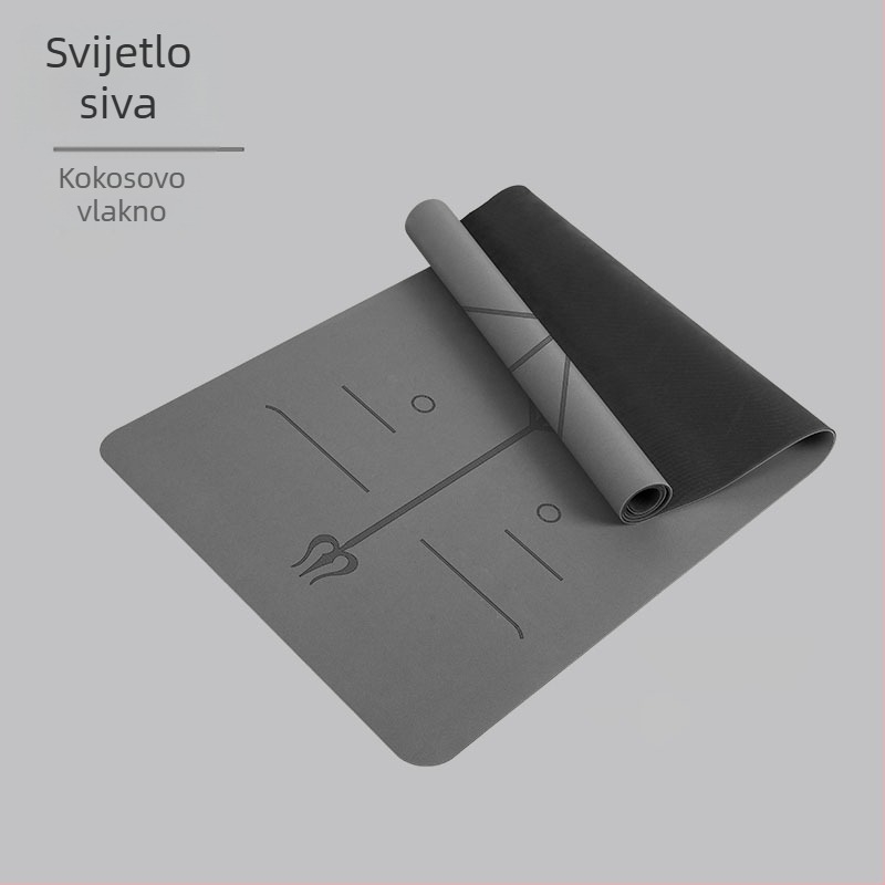 Joga prostirka PU i prirodna guma, 5 mm, 2900 g, geometrijski uzorak, podrijetlo Fuzhou, Fujian