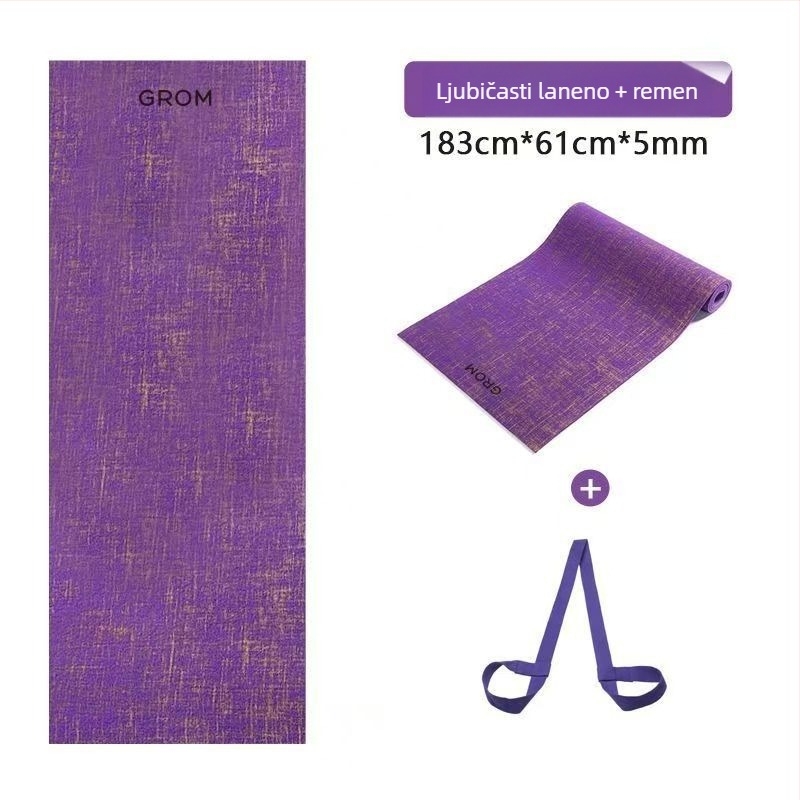 Joga prostirka Zhengmin, PVC, 5 mm, 1,5 kg, prilagodljiva