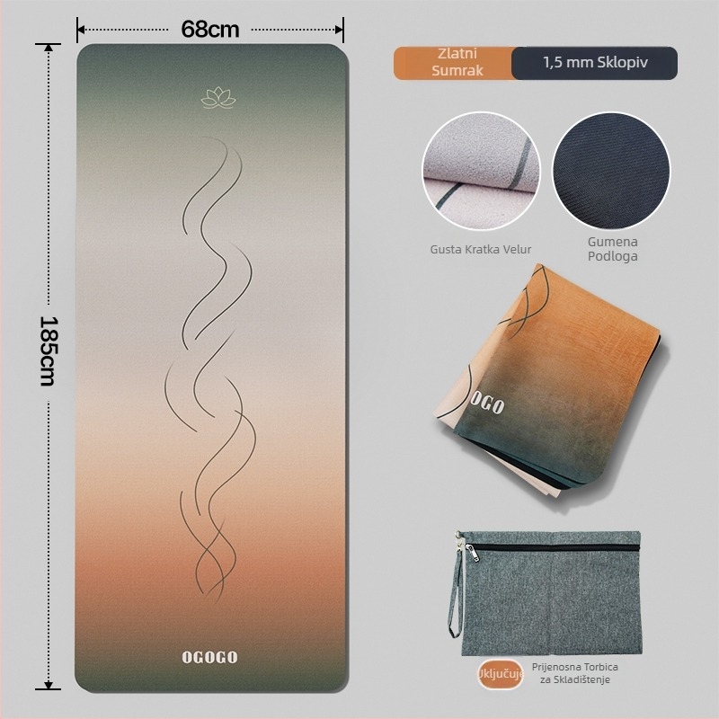 Joga podloga s mačkom temom - Materijal: svila cvijeta; Porijeklo: Drugo; Kategorija: Mačka; Obrada: Ne