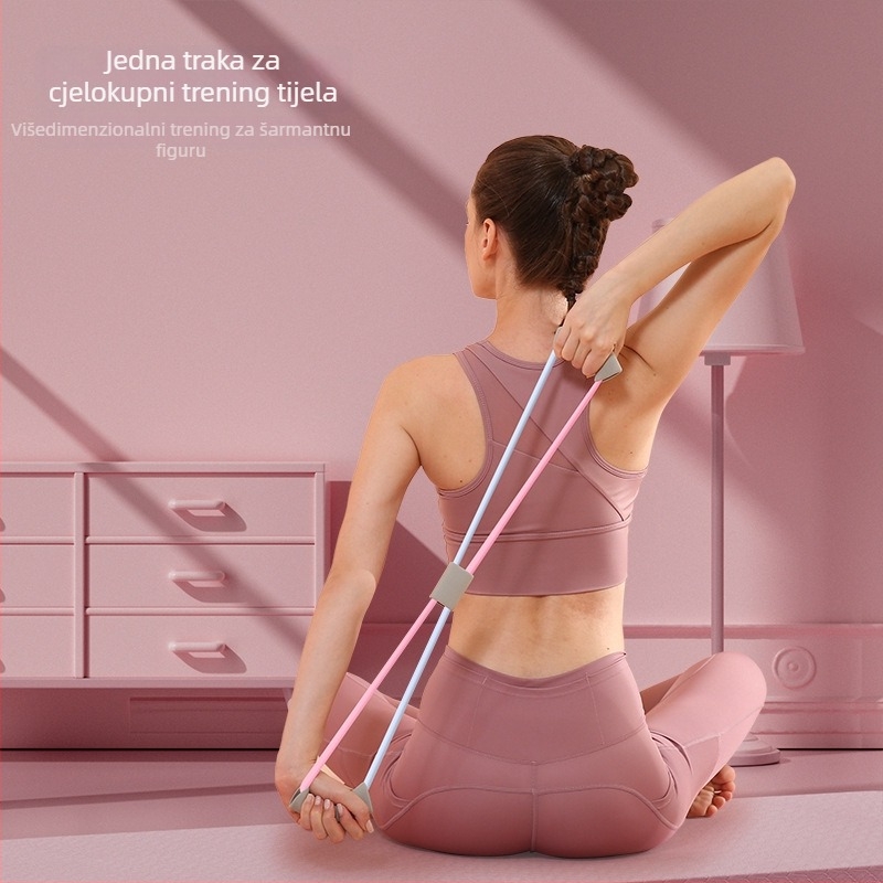 Kang Zhe Povlačni uređaj – TPR materijal, 8‑riječni povlačnik, Otvoreni rameni, Lijep leđa, Za fitness opremu
