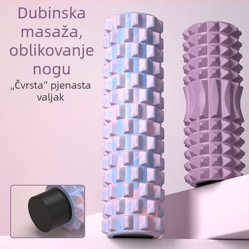 Čvrsti pjenasti valjak s oštricama, valjak za masažu leđa, oprema za jogu, XINJIFU, PVC unutarnja cijev, vanjski EVA sloj