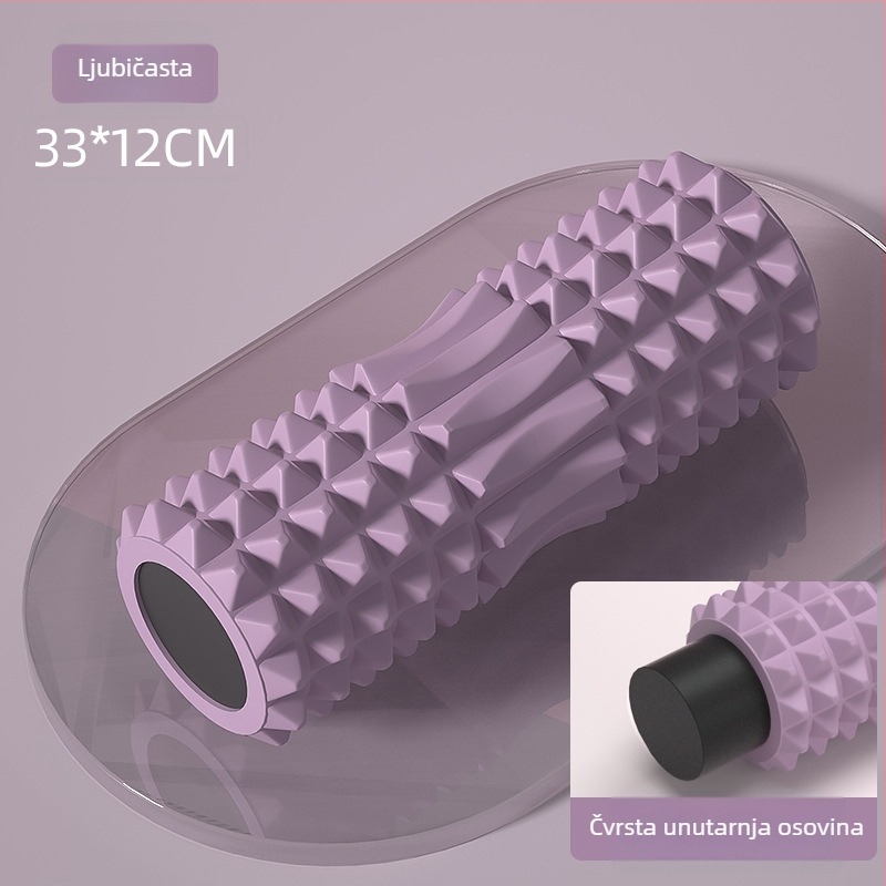 Čvrsti pjenasti valjak s oštricama, valjak za masažu leđa, oprema za jogu, XINJIFU, PVC unutarnja cijev, vanjski EVA sloj