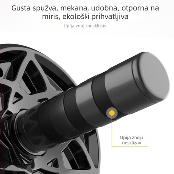 Kolo za trbušne mišiće, sklopivo, 0,6 kg, Model 2019-07-D01, pogodno za ured, vani i kod kuće