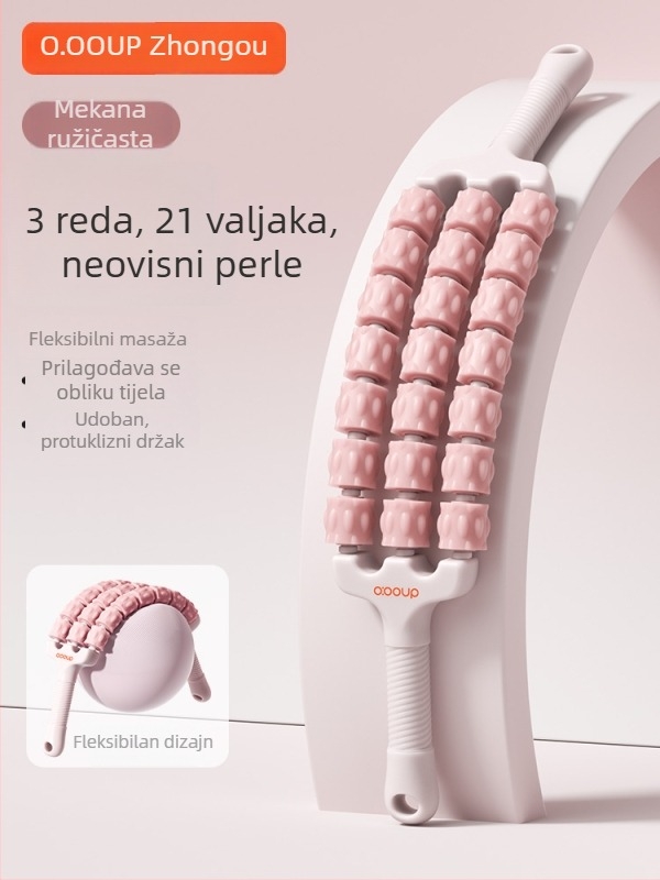 Štapić za masažu sa zubima vuka za djecu - opuštanje mišića, joga valjak, senzorna igračka (Kategorija proizvoda: Traka za istezanje/Joga užad; Materijal: Svila; Šifra artikla: F968796798MT7H; Kategorija: Dodaci za jogu; Podrijetlo: Drugo)