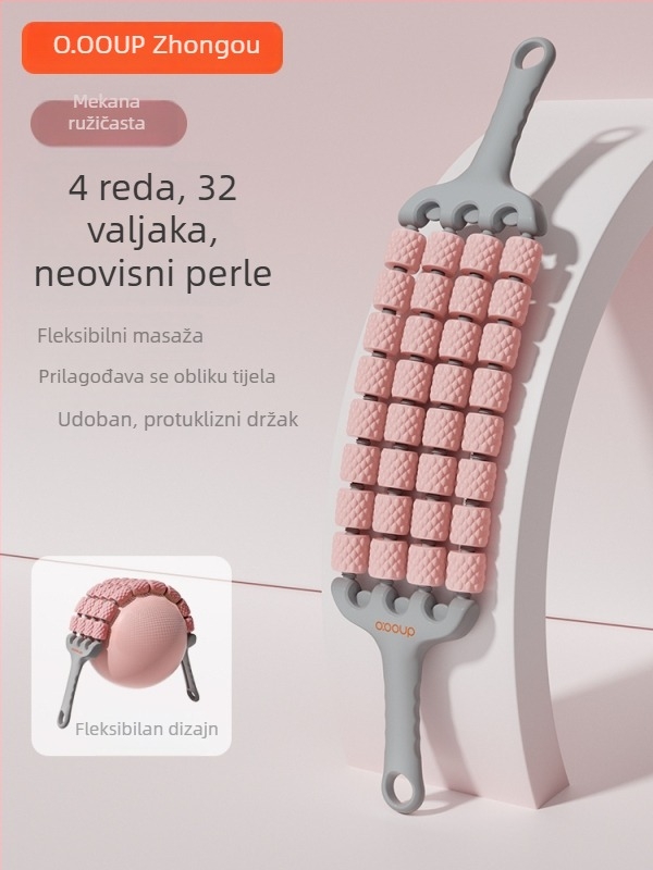 Štapić za masažu sa zubima vuka za djecu - opuštanje mišića, joga valjak, senzorna igračka (Kategorija proizvoda: Traka za istezanje/Joga užad; Materijal: Svila; Šifra artikla: F968796798MT7H; Kategorija: Dodaci za jogu; Podrijetlo: Drugo)