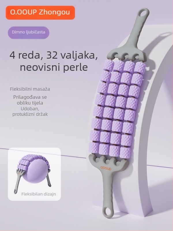 Štapić za masažu sa zubima vuka za djecu - opuštanje mišića, joga valjak, senzorna igračka (Kategorija proizvoda: Traka za istezanje/Joga užad; Materijal: Svila; Šifra artikla: F968796798MT7H; Kategorija: Dodaci za jogu; Podrijetlo: Drugo)