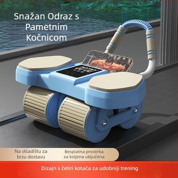 CF-099 Kotač za trbuh, 2,2 kg, četverokotač s automatskim vraćanjem, veliki zaslon za mjerenje vremena, za ured i kućne treninge