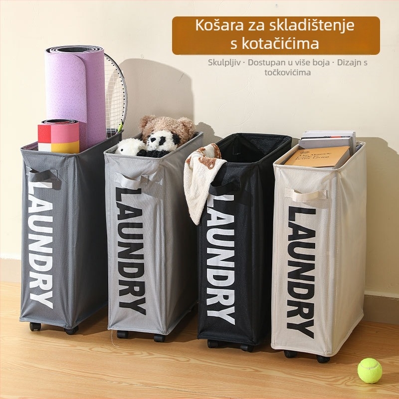 Naguan kolica za skladištenje sportskih potrepština i joga prostirke — organizator od Oxford platna, srednji i veliki model, moderni minimalistički dizajn