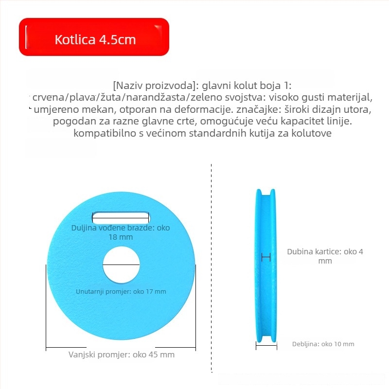 Kutija za ribolovnu liniju, 20 pretinaca, brend A little red, materijal Bubble