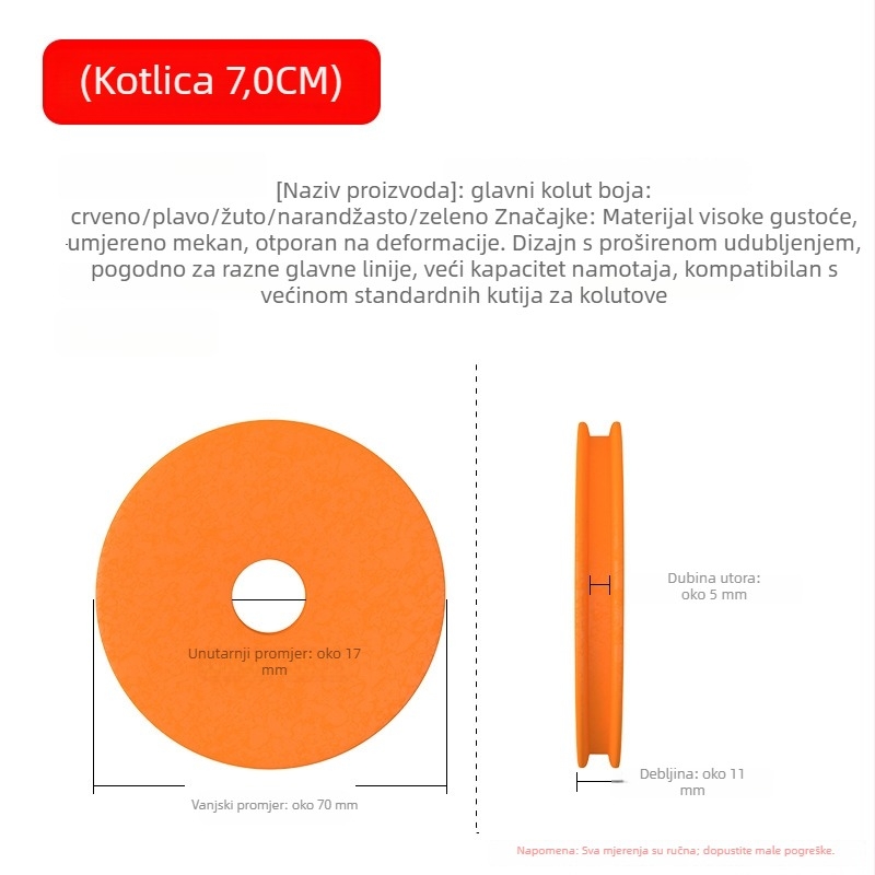 Kutija za ribolovnu liniju, 20 pretinaca, brend A little red, materijal Bubble