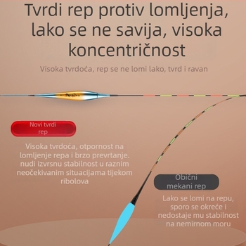 60 cm dugi elektronički svijetleći plovak, visoka osjetljivost, dnevno/noćna upotreba za šaranski ribolov