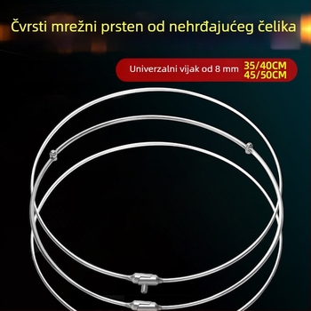 Nerđajućeg čelika glava mreže, prijenosna i sklopiva, oprema za ribolov Hongliang Fishing Tackle