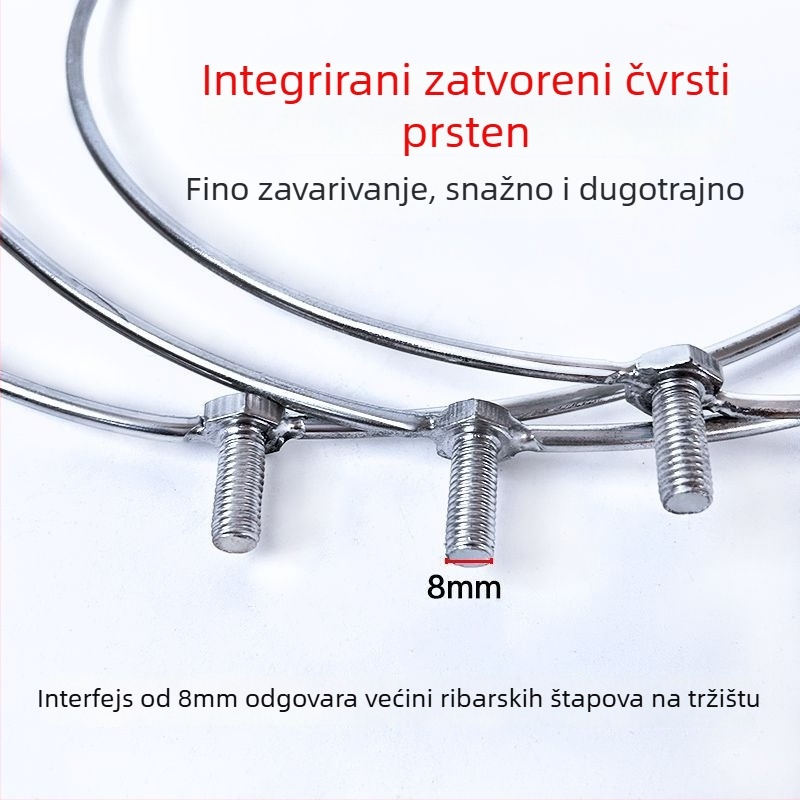 Nerđajućeg čelika glava mreže, prijenosna i sklopiva, oprema za ribolov Hongliang Fishing Tackle