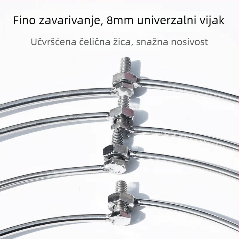 Nerđajućeg čelika glava mreže, prijenosna i sklopiva, oprema za ribolov Hongliang Fishing Tackle