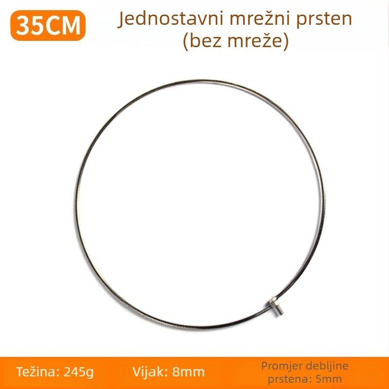 Nerđajućeg čelika glava mreže, prijenosna i sklopiva, oprema za ribolov Hongliang Fishing Tackle