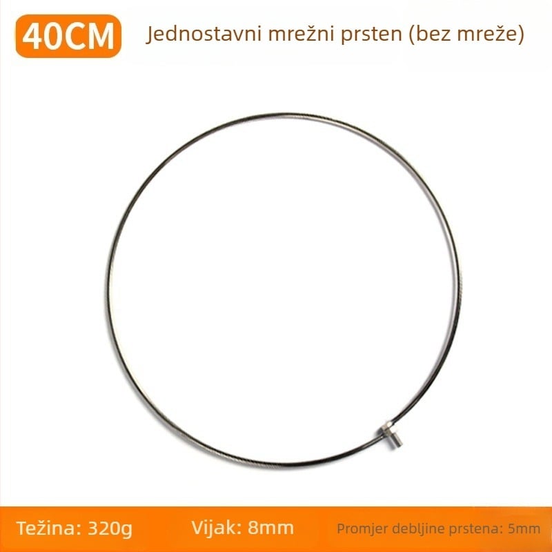 Nerđajućeg čelika glava mreže, prijenosna i sklopiva, oprema za ribolov Hongliang Fishing Tackle