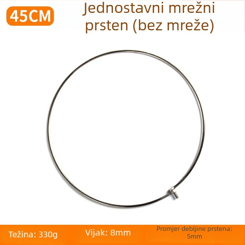 Nerđajućeg čelika glava mreže, prijenosna i sklopiva, oprema za ribolov Hongliang Fishing Tackle