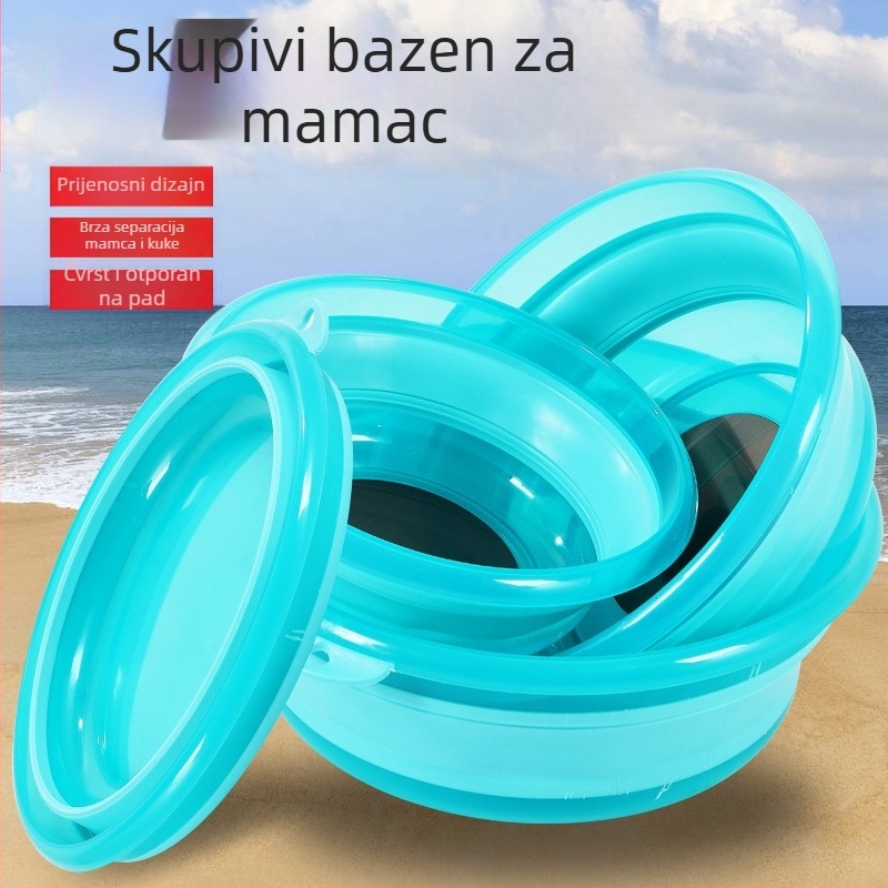 Klapajući kutija za mamce za ribolov sa poklopcem – silikon posuda za mamce, magnetsko pričvršćivanje mamaca, izravna nabava uz prilagođavanje, izvoz preko granice spreman