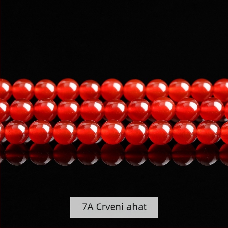 Crystal Jewelry 7A prirodne agatne perle, okrugle perle, DIY poluproizvodi za narukvicu