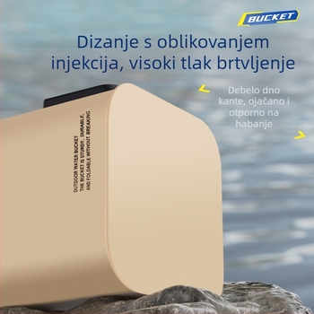 Sklopiva višefunkcionalna prenosna kanta za živu ribu za vanjski ribolov (težina 0,3 kg)