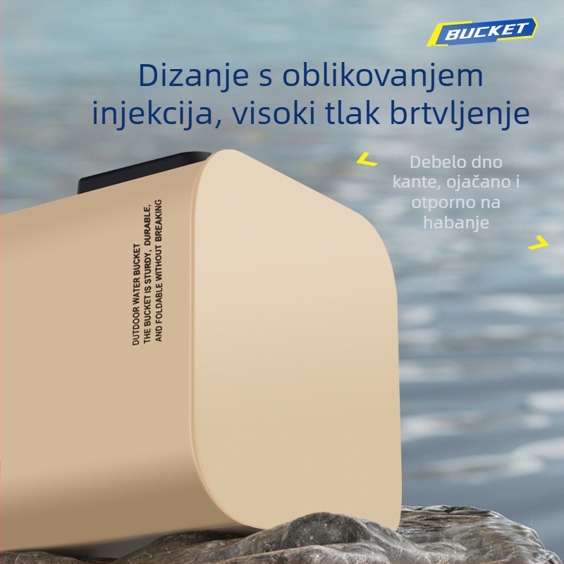 Sklopiva višefunkcionalna prenosna kanta za živu ribu za vanjski ribolov (težina 0,3 kg)