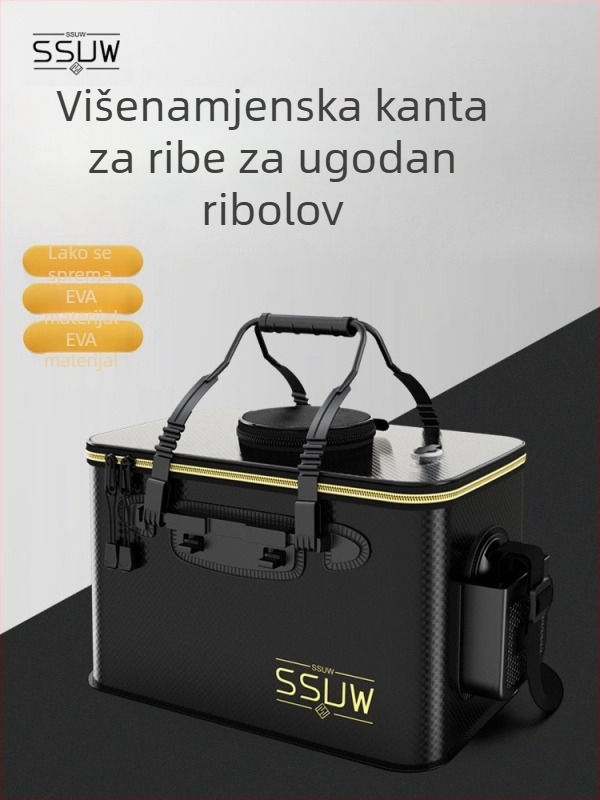 Sklopiva EVA kanta za ribolov za žive ribe