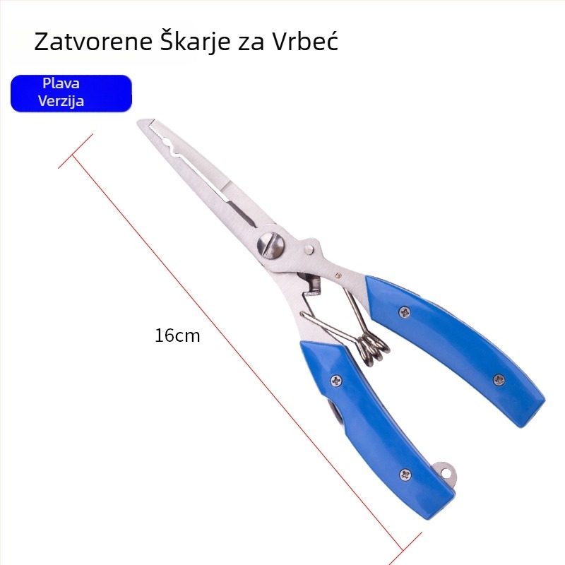 Huansheng nehrđajući čelik horgarske kliješta s zakrivljenim čeljustima za vađenje udice