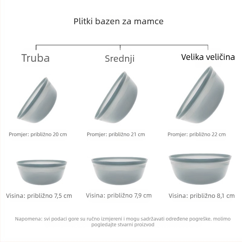 Trojedini set za mamce: otvorena posuda za mamce, posuda za miješanje i sklopiva posuda za mamce • Marka Giant Fin King • Materijal: Plastika