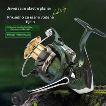Metalna mulineta za morski ribolov — dugi domet, kompatibilna s mikro mamcima