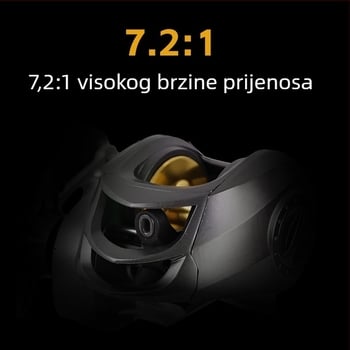 Kalio mulinet za ribolov s bubnjem – 4+1BB, potpuno metalna špulna, dugačak domet bacanja, univerzalna posuda za najlonsku liniju