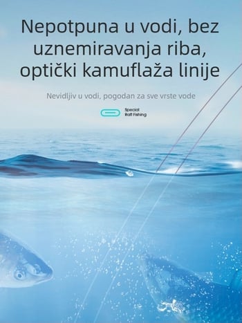 Huansheng glavna linija za ribolov – najlon, izuzetno snažna, 100 kom. u pakiranju