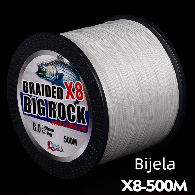 Yaoxin PE pletena ribolovna linija, čvrstoća 6, pakiranje 6 komada, glavna linija