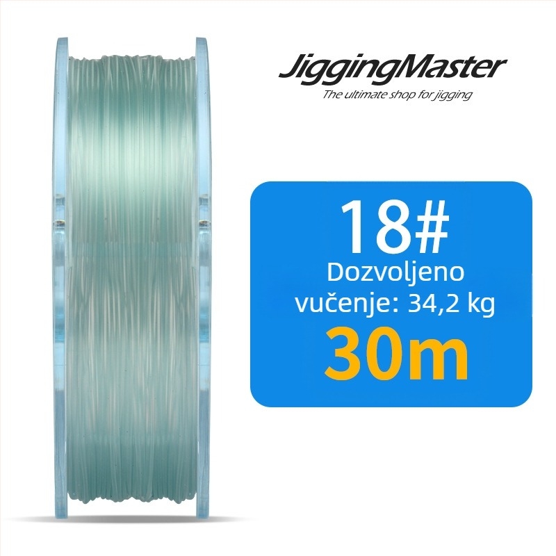 Jigging Master Sub-Line ribolovna linija od karbonskih vlakana, izdržljiva na habanje, paket 6 komada