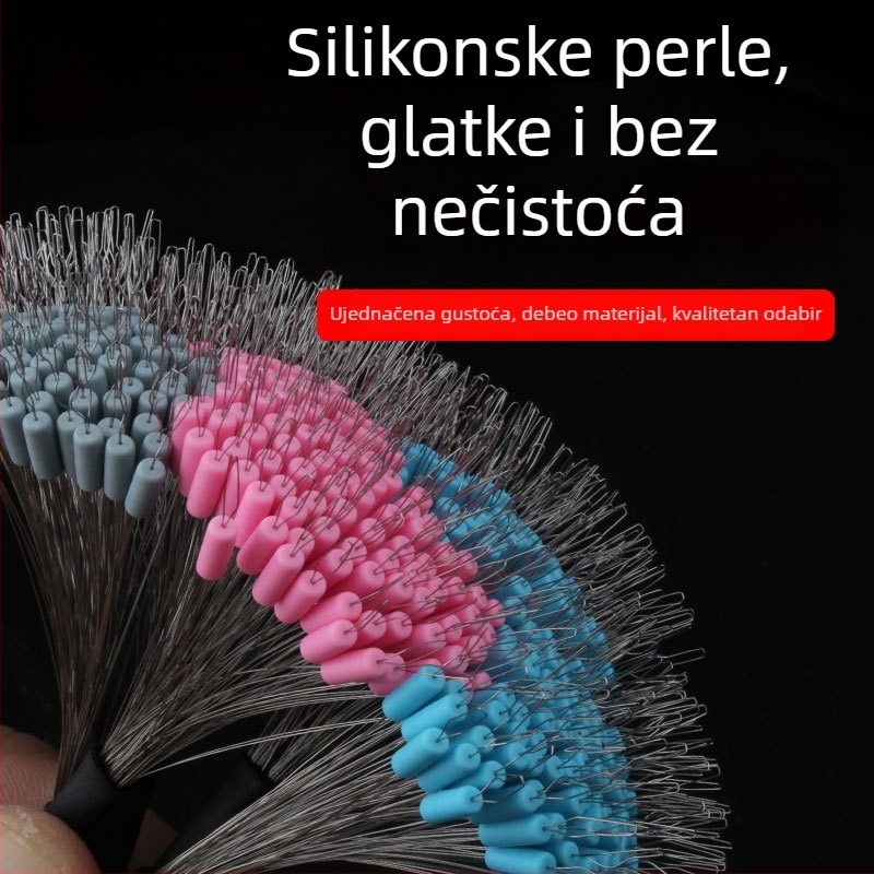 Weili silikonske svemirske perle za ribolov, 100 kom