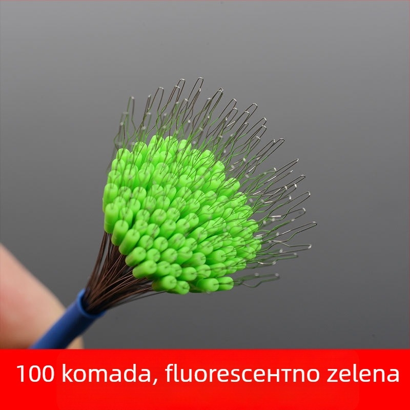 Weili silikonske svemirske perle za ribolov, 100 kom
