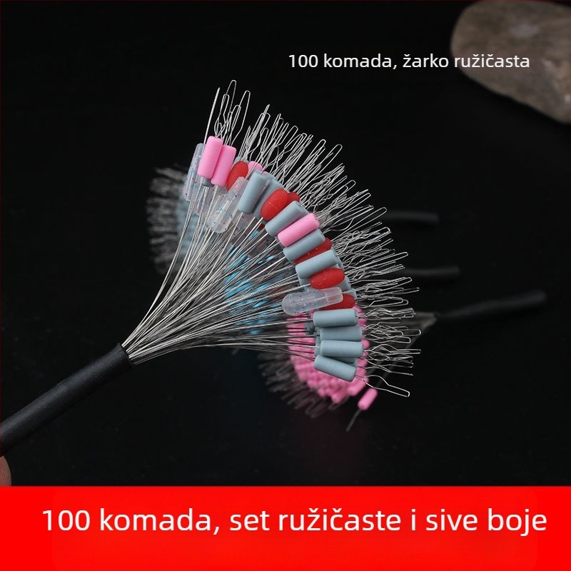 Weili silikonske svemirske perle za ribolov, 100 kom