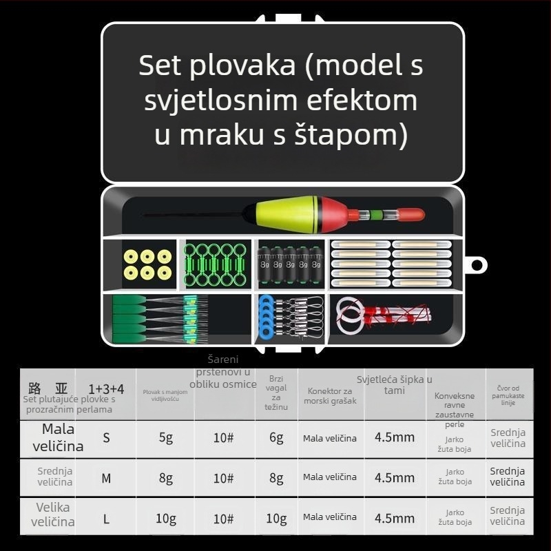 Set plutajućeg štapa za kameniti ribolov — kompletan set pribora (Marka: Default item; Materijal: Other; Sadržaj: Kompletan set)