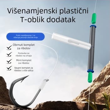 Ribolovni dodaci tipa T – mekana cijev protiv zaplitanja, brza kopča za udicu, set linija za štap, Jiangtuan i Kite setovi | Brend Sichuan Products Company