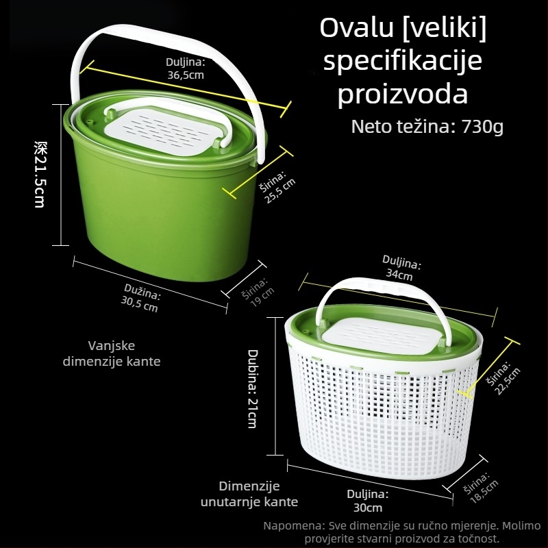 Kanta za žive ribe s pumpom za kisik – višefunkcionalna, dvostruko složena, ojačana